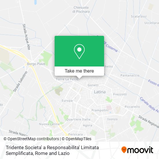 Tridente Societa' a Responsabilita' Limitata Semplificata map