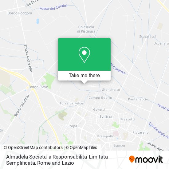 Almadela Societa' a Responsabilita' Limitata Semplificata map