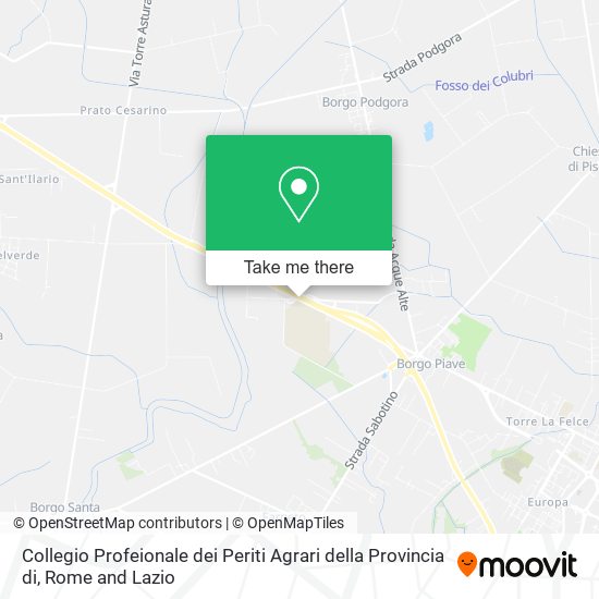 Collegio Profeionale dei Periti Agrari della Provincia di map