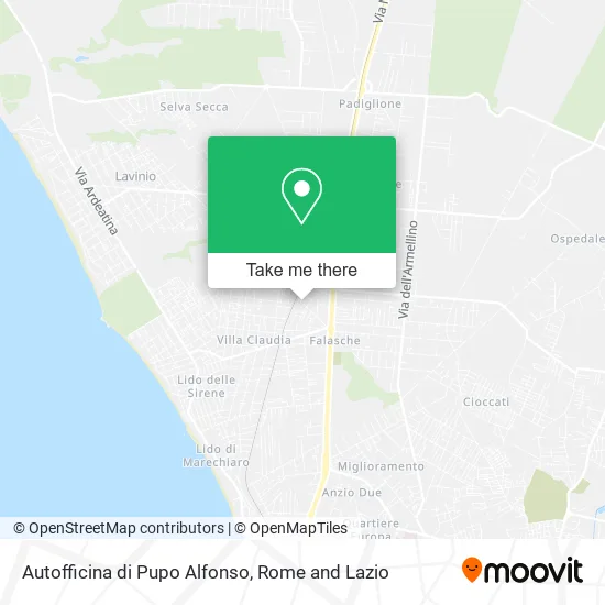 Auto Repair Shop by Pupo Alfonso map