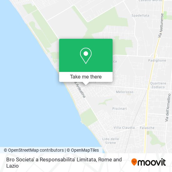 Bro Societa' a Responsabilita' Limitata map