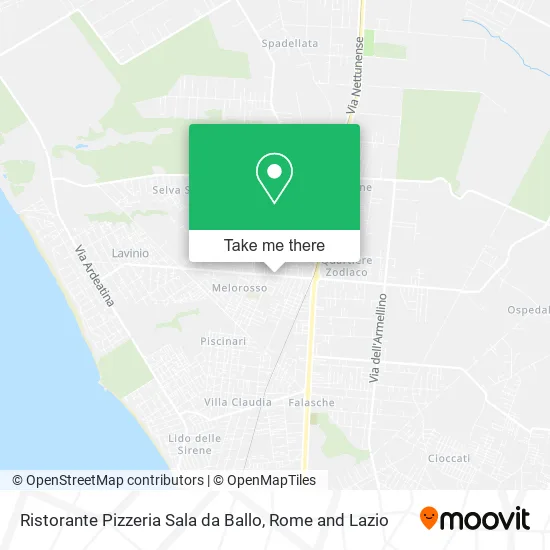 Restaurant Pizzeria Ballroom map