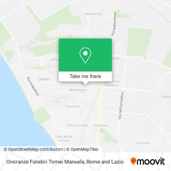 Onoranze Funebri Tomei Manuela map