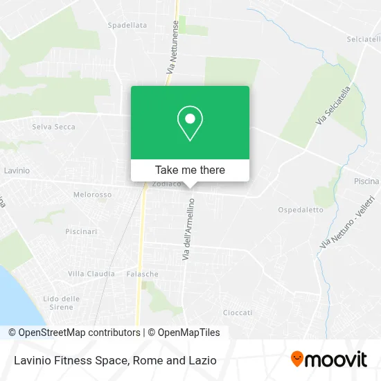 Lavinio Fitness Space map