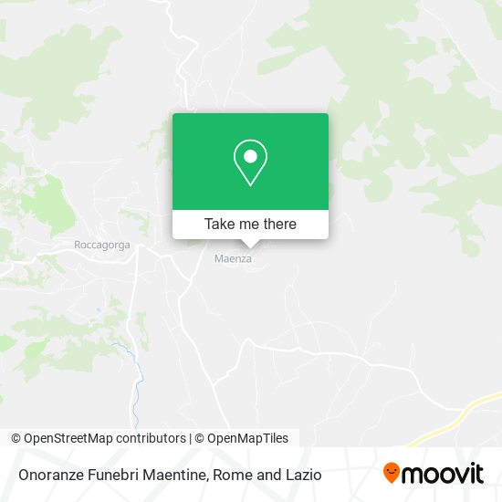 Onoranze Funebri Maentine map