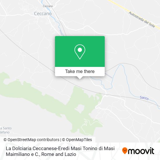 La Dolciaria Ceccanese-Eredi Masi Tonino di Masi Maimiliano e C. map