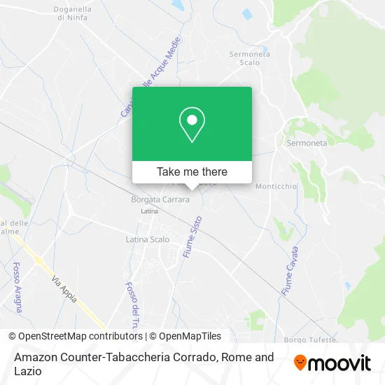 Amazon Counter-Corrado Tobacco Shop map