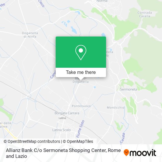 Allianz Bank C / o Sermoneta Shopping Center map