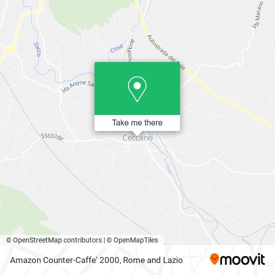 Amazon Counter-Caffe' 2000 map