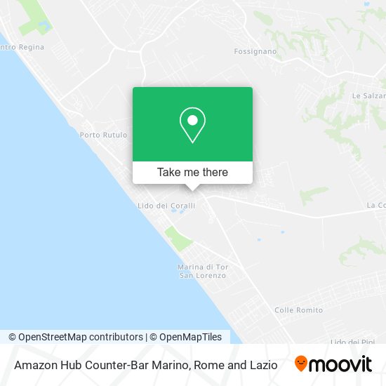 Amazon Hub Counter-Bar Marino map