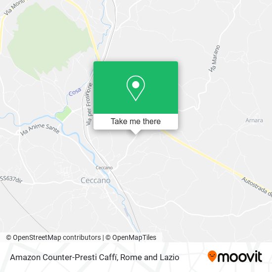 Amazon Counter-Presti Caffï map