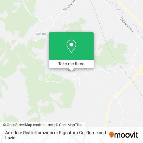 Arredo e Ristrutturazioni di Pignataro Gc map