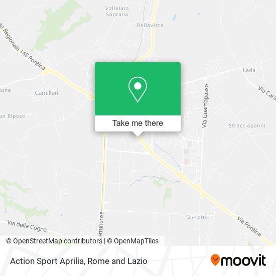 Action Sport Aprilia map
