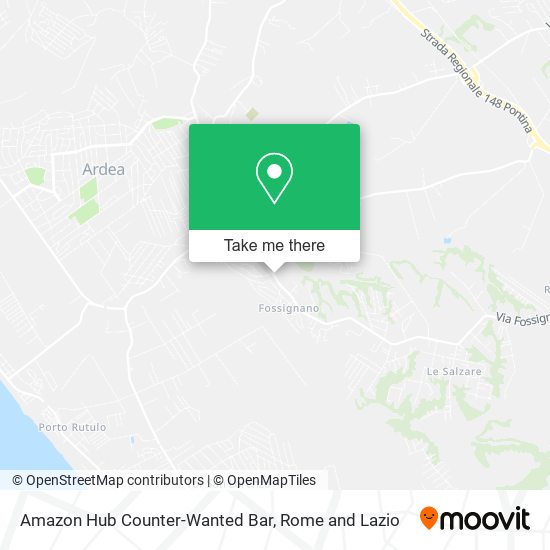 Amazon Hub Counter-Wanted Bar map