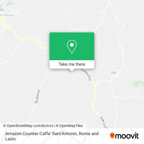 Amazon Counter-Caffe' Sant'Antonio map