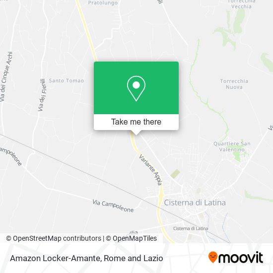 Amazon Locker-Amante map