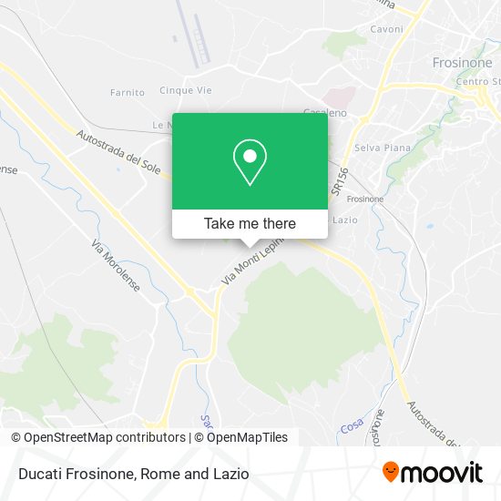 Ducati Frosinone map