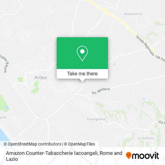Amazon Counter-Tabaccherie Iacoangeli map