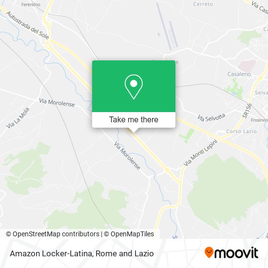 Amazon Locker-Latina map