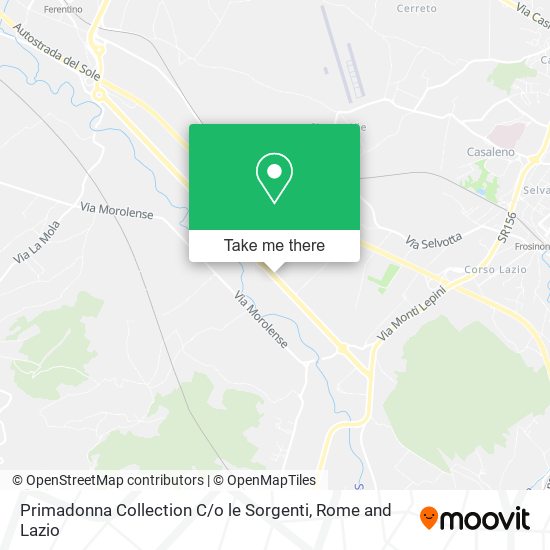 Primadonna Collection C / o le Sorgenti map