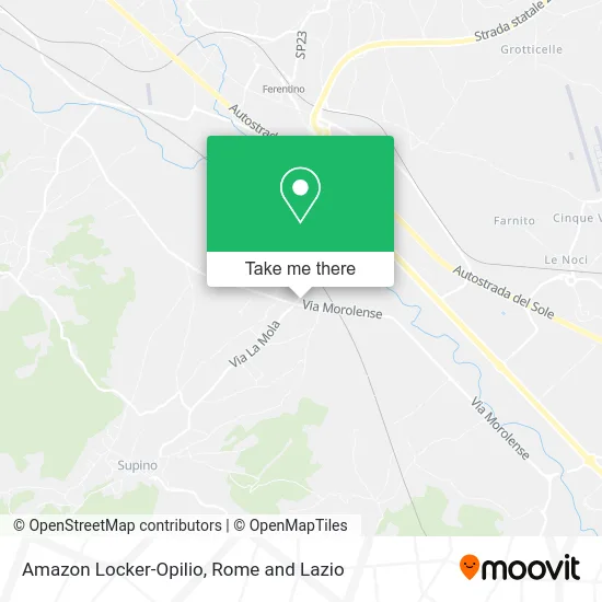 Amazon Locker-Opilio map
