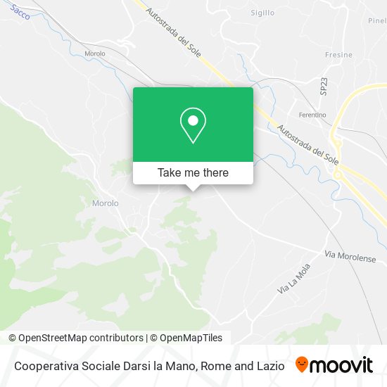 Cooperativa Sociale Darsi la Mano map