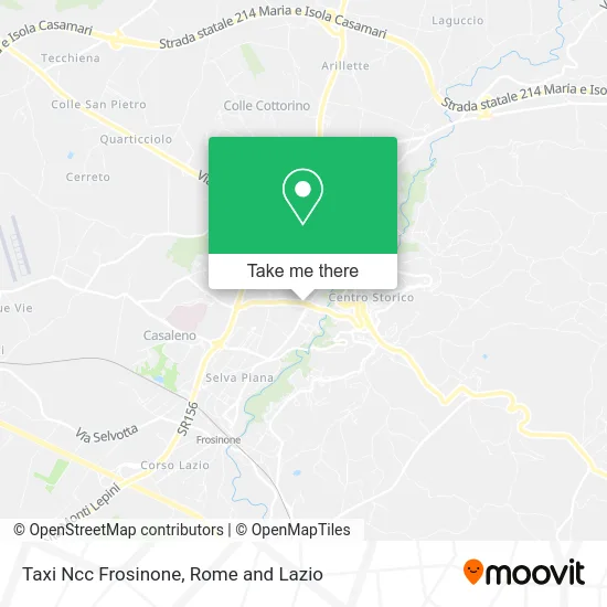 Taxi Ncc Frosinone map