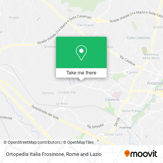 Ortopedia Italia Frosinone map