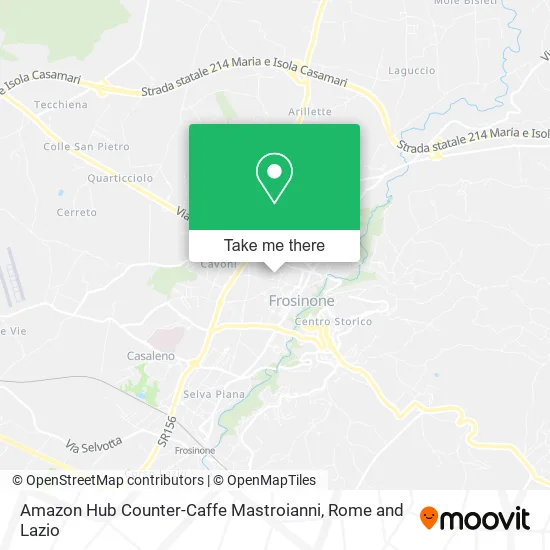 Amazon Hub Counter-Mastroianni Cafe map