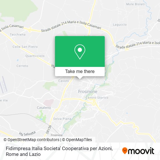 Fidimpresa Italia Societa' Cooperativa per Azioni map