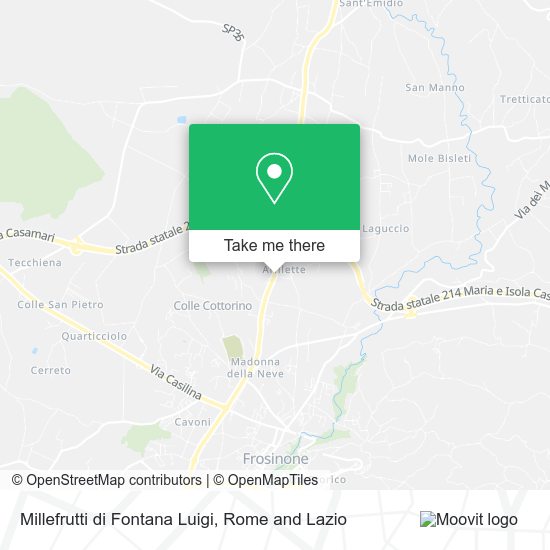 Millefrutti di Fontana Luigi map