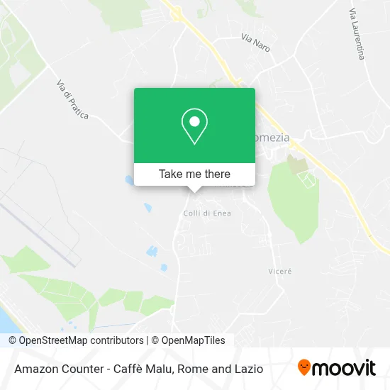 Amazon Counter - Caffè Malu map