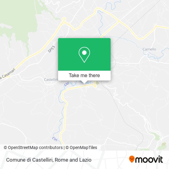 Comune di Castelliri map