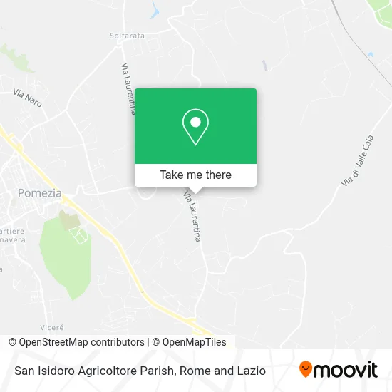San Isidoro Agricoltore Parish map
