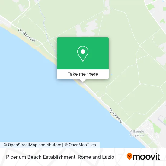 Picenum Beach Establishment map