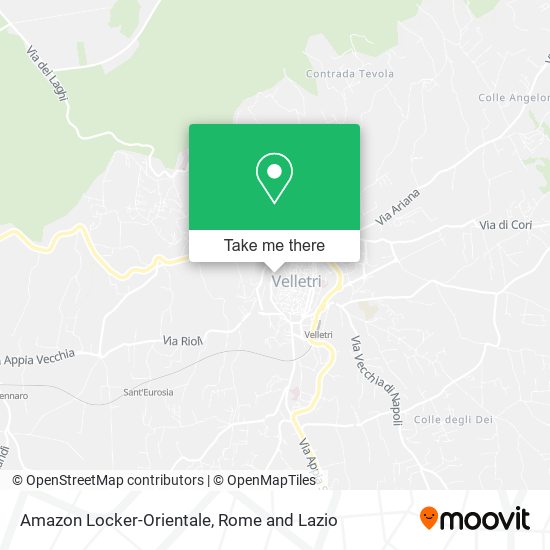 Amazon Locker-Orientale map