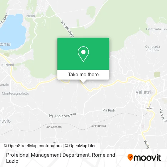 Professional Management Department map