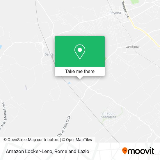 Amazon Locker-Leno map