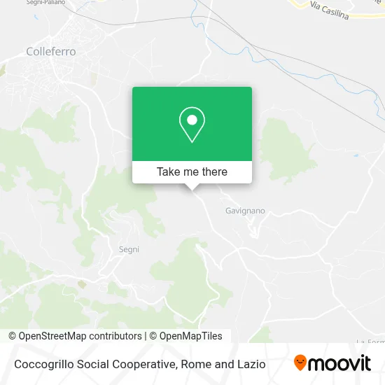 Coccogrillo Social Cooperative map