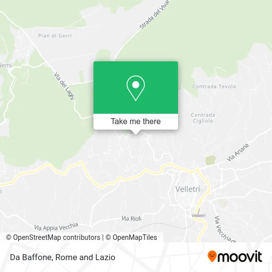 Da Baffone map