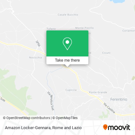 Amazon Locker-Gennara map