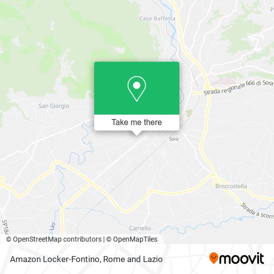 Amazon Locker-Fontino map