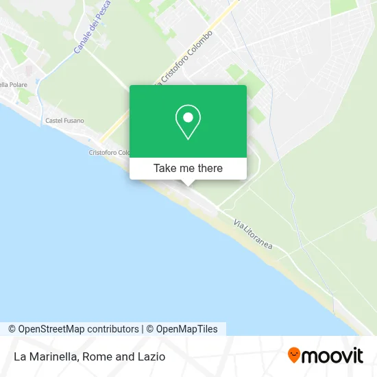 La Marinella map