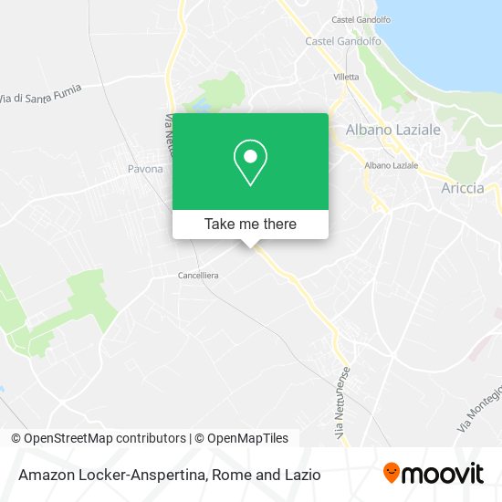 Amazon Locker-Anspertina map