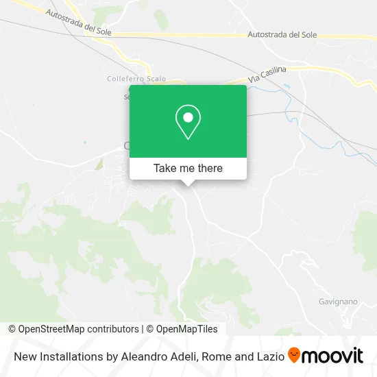New Installations by Aleandro Adeli map
