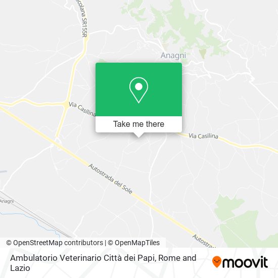 Ambulatorio Veterinario Città dei Papi map