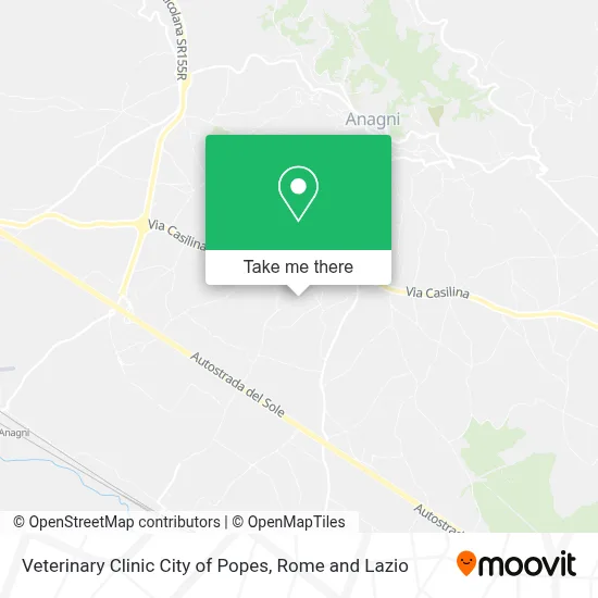 Veterinary Clinic City of Popes map
