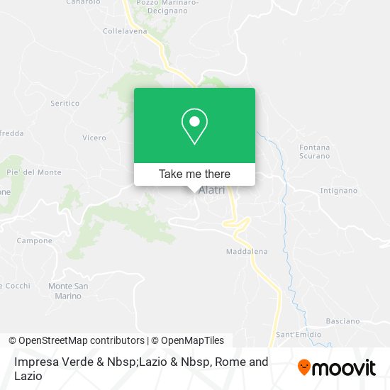Impresa Verde & Nbsp;Lazio & Nbsp map