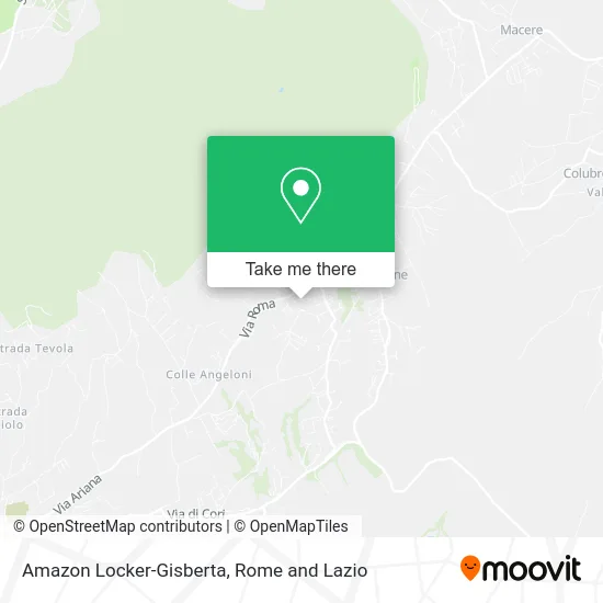 Amazon Locker-Gisberta map