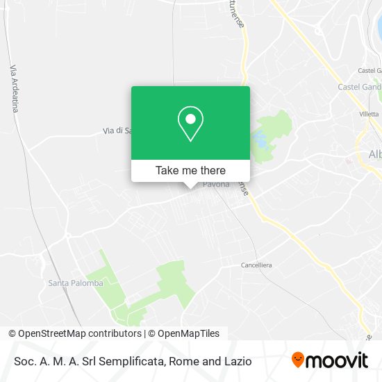 Soc. A. M. A. Srl Semplificata map